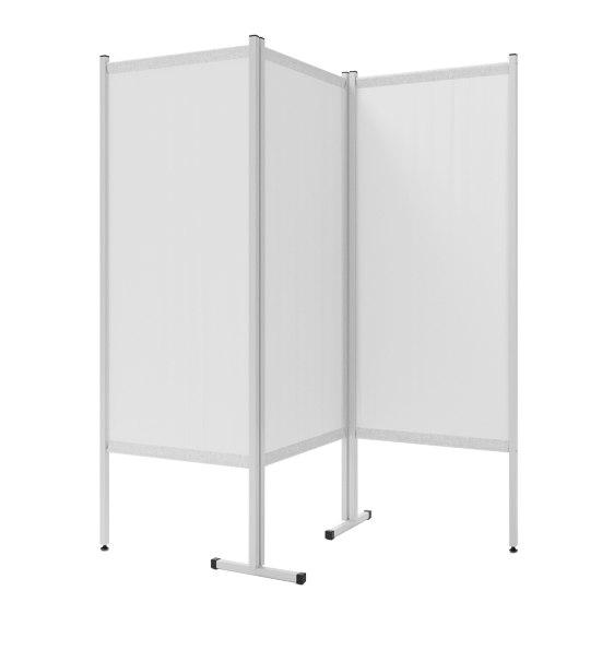 Медична ширма ШС 3.03,ТОВ Алюмікс ТМК, трьохсекційна, на опорах